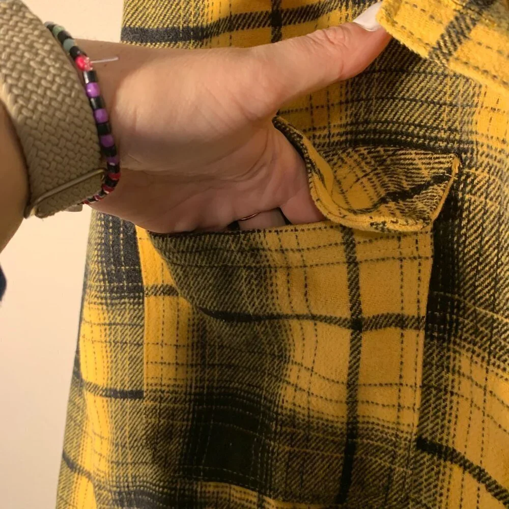 Nobo black & yellow heavy flannel